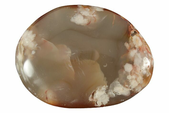 Polished Flower Agate Palm Stone - Madagascar #226857